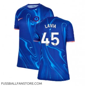 Chelsea Romeo Lavia #45 Replik Heimtrikot Damen 2024-25 Kurzarm